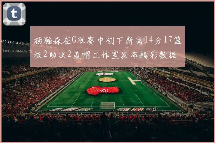 杨瀚森在G联赛中创下新高14分17篮板2助攻2盖帽工作室发布精彩数据海报